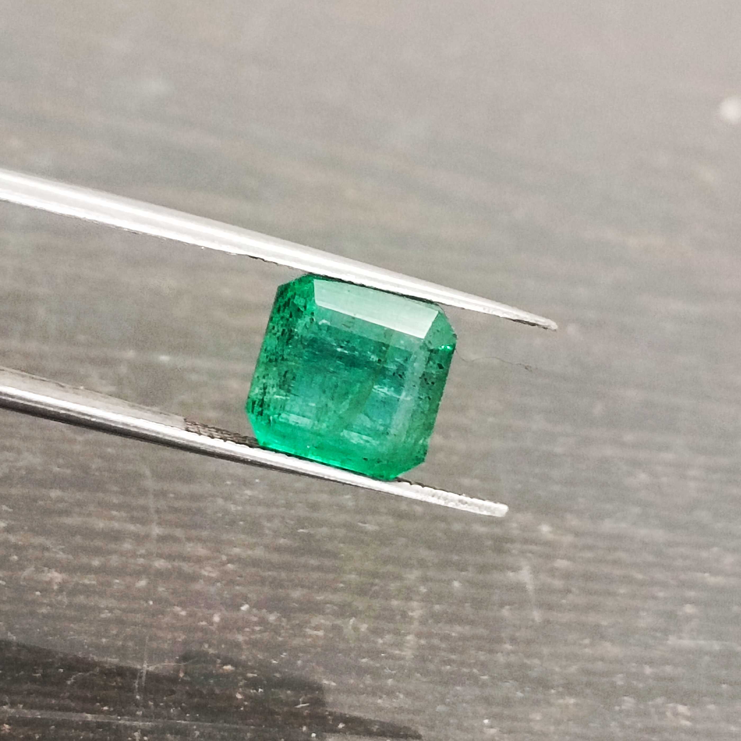 5.41ct medium velvet green octagon emerald