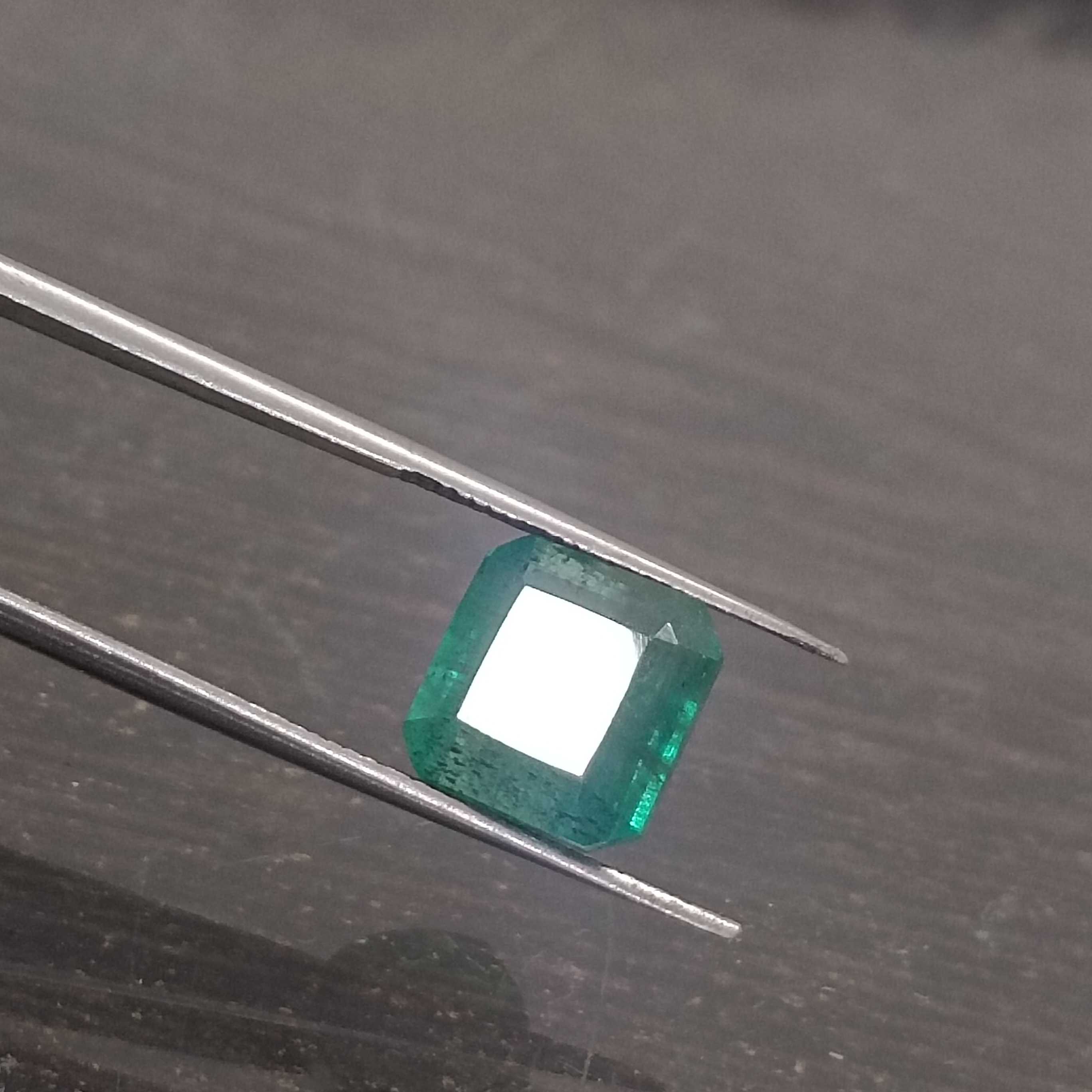 5.41ct medium velvet green octagon emerald