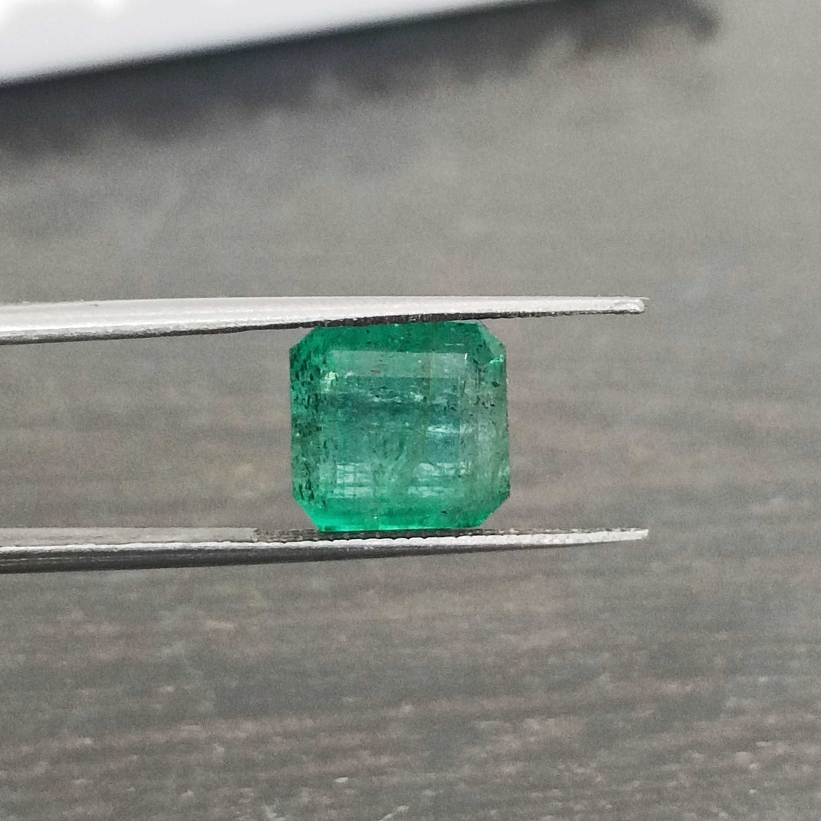 5.41ct medium velvet green octagon emerald