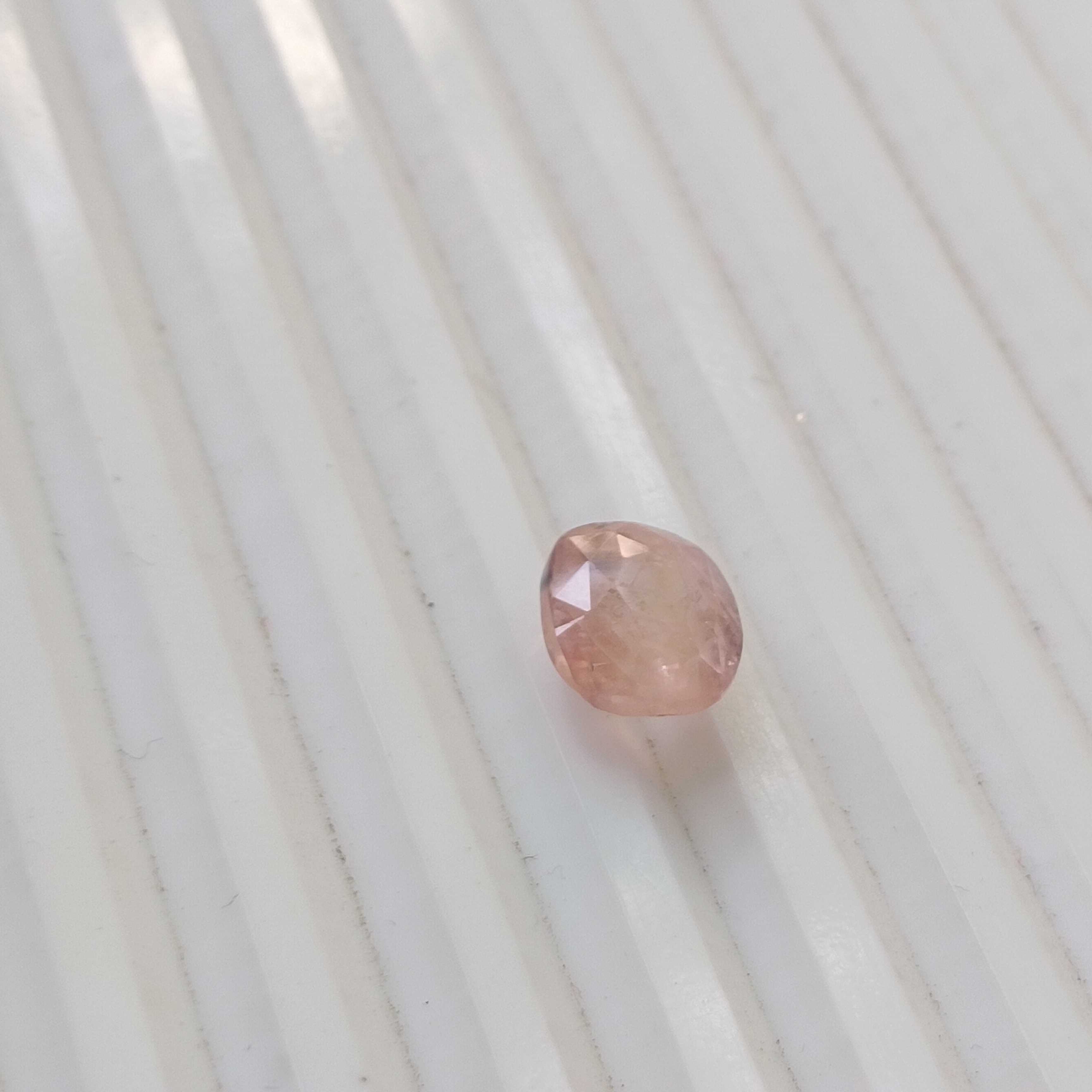 5.44ct IGI certified orange pink cushion mix padparadscha sapphire 