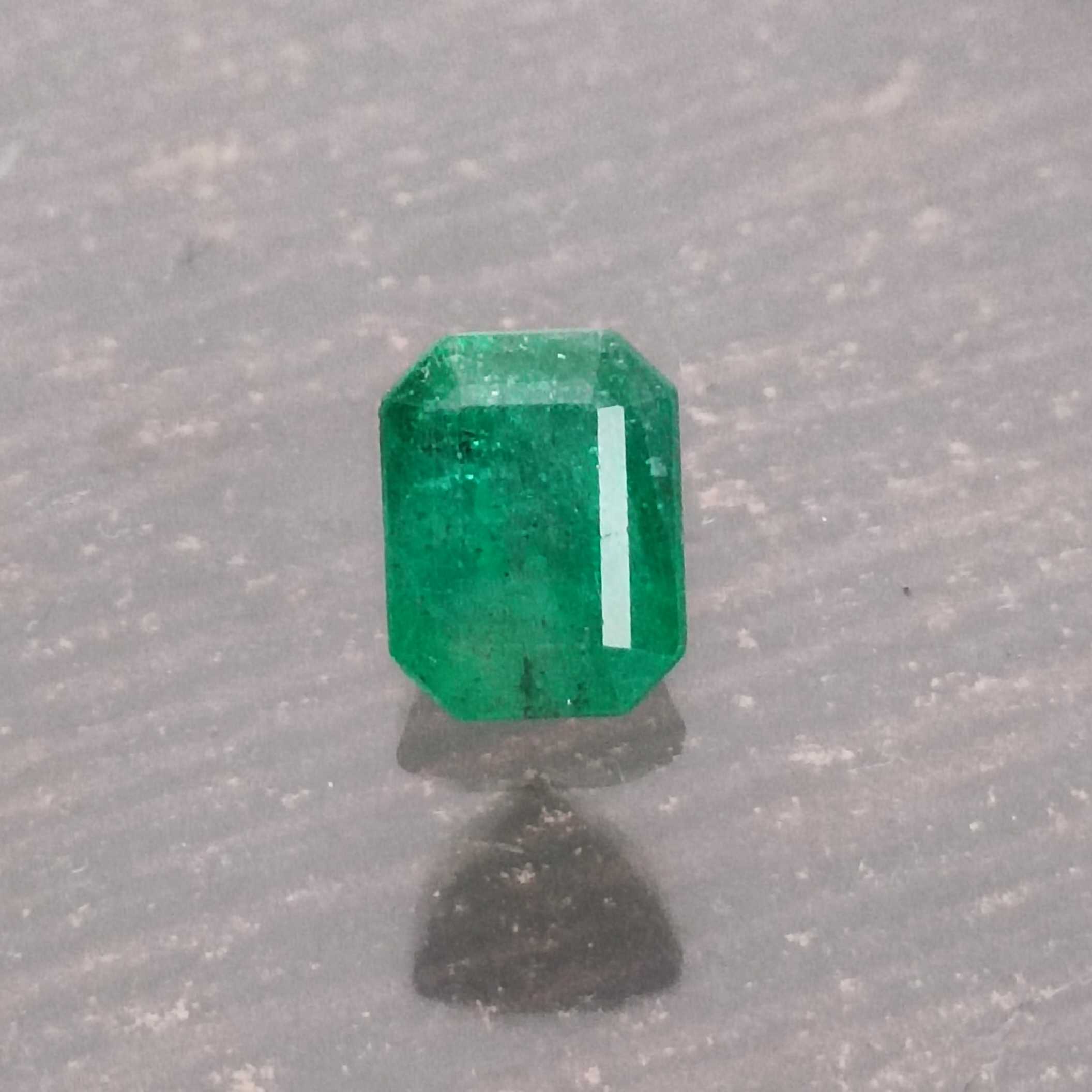 2.37ct certified deep natural velvet green octagon cut loose emerald gem/