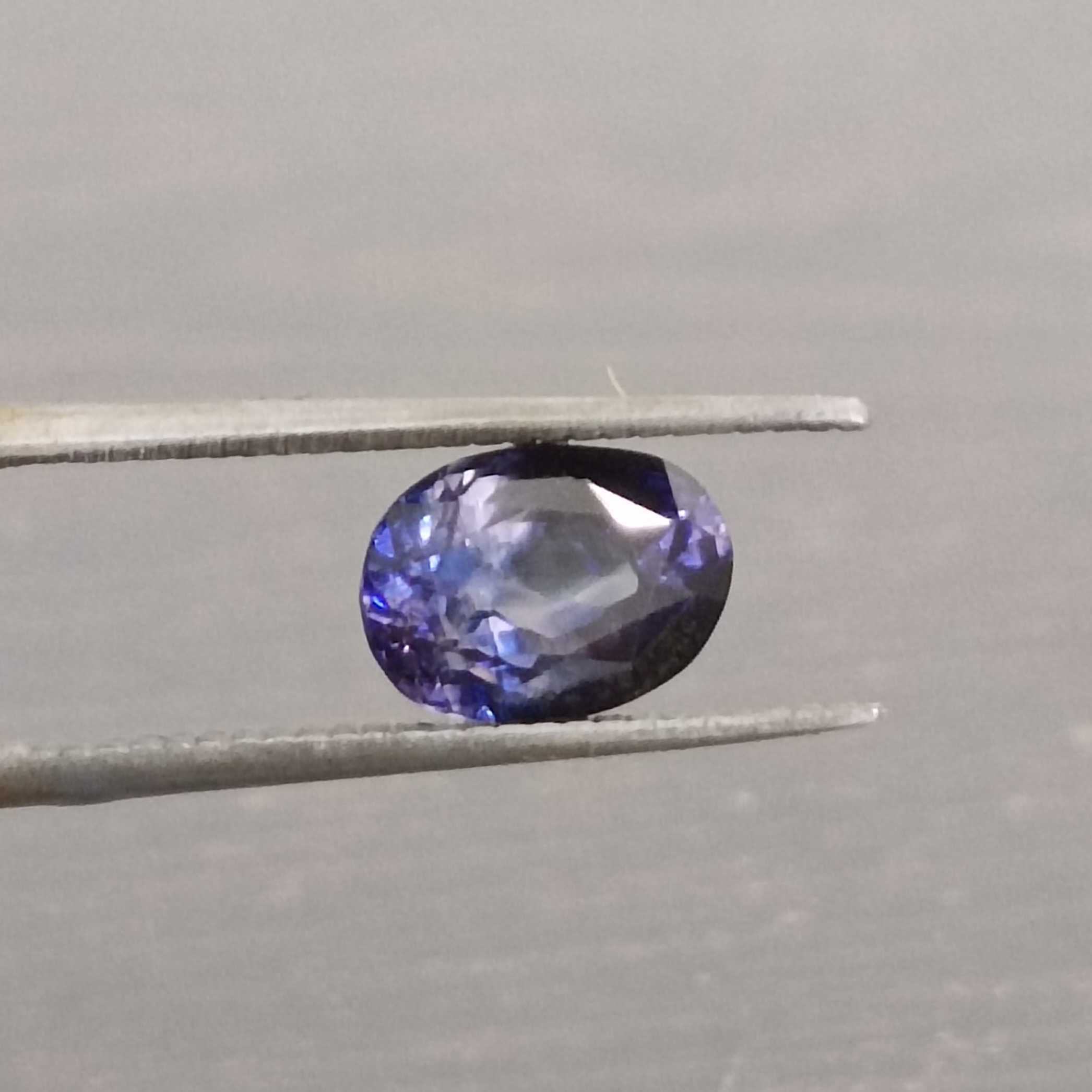1.59ct certified natural deep blue sapphire stone oval mix cut 