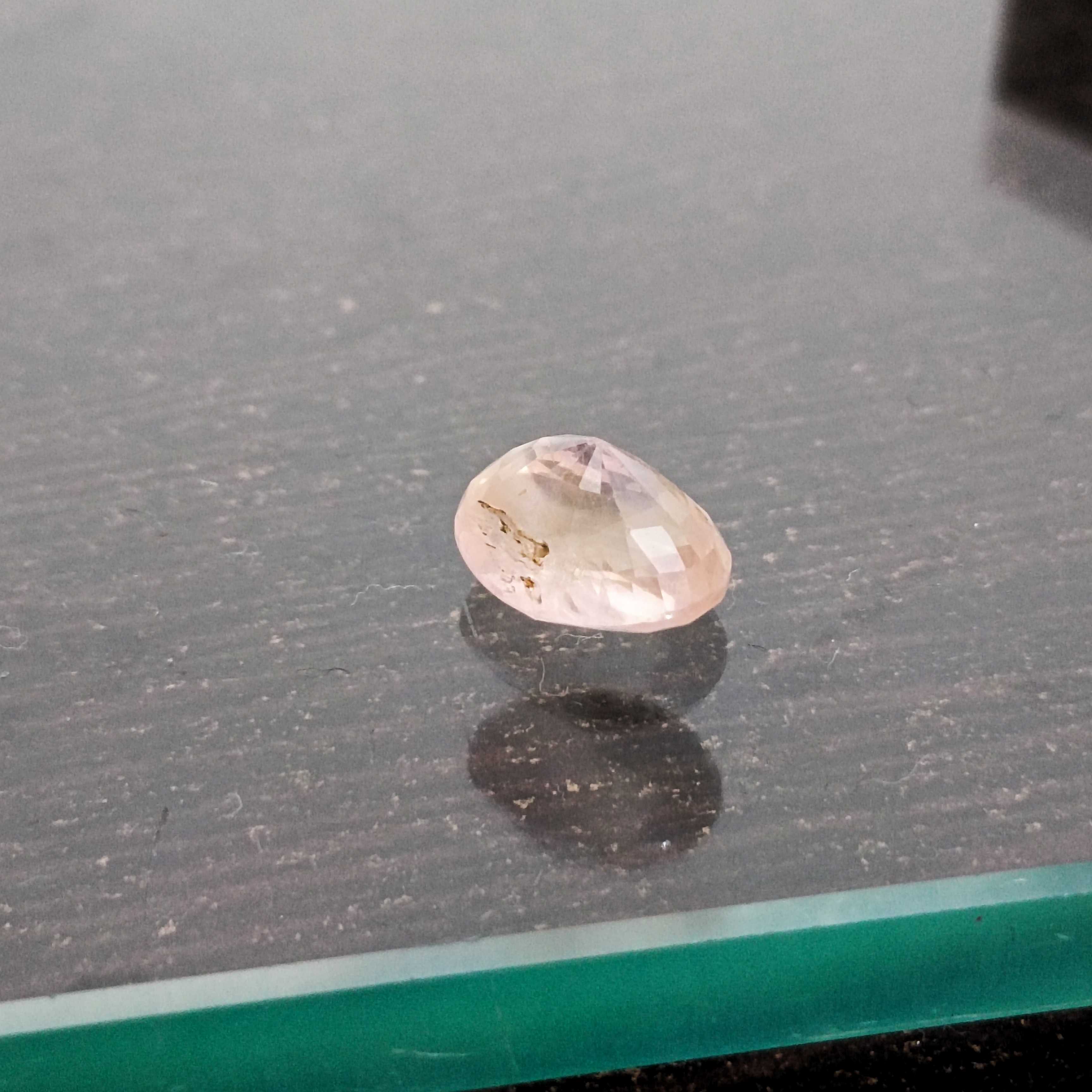 6.44ct GJEPC & AGR certified Srilankan padparadscha sapphire gemstone oval cut unheated 