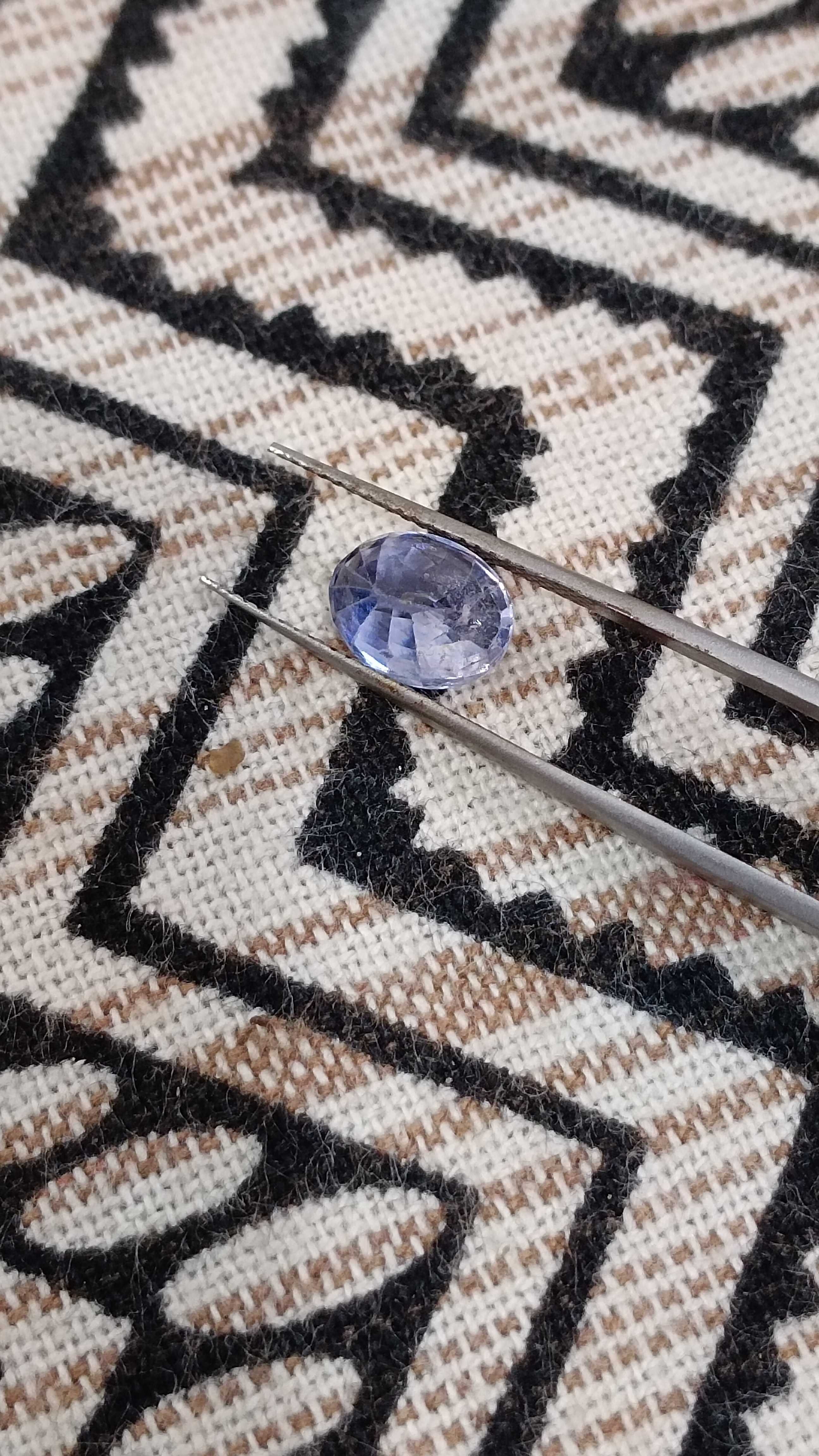 2.83ct certified Ceylon unheated clean bright blue sapphire gemstone oval shape