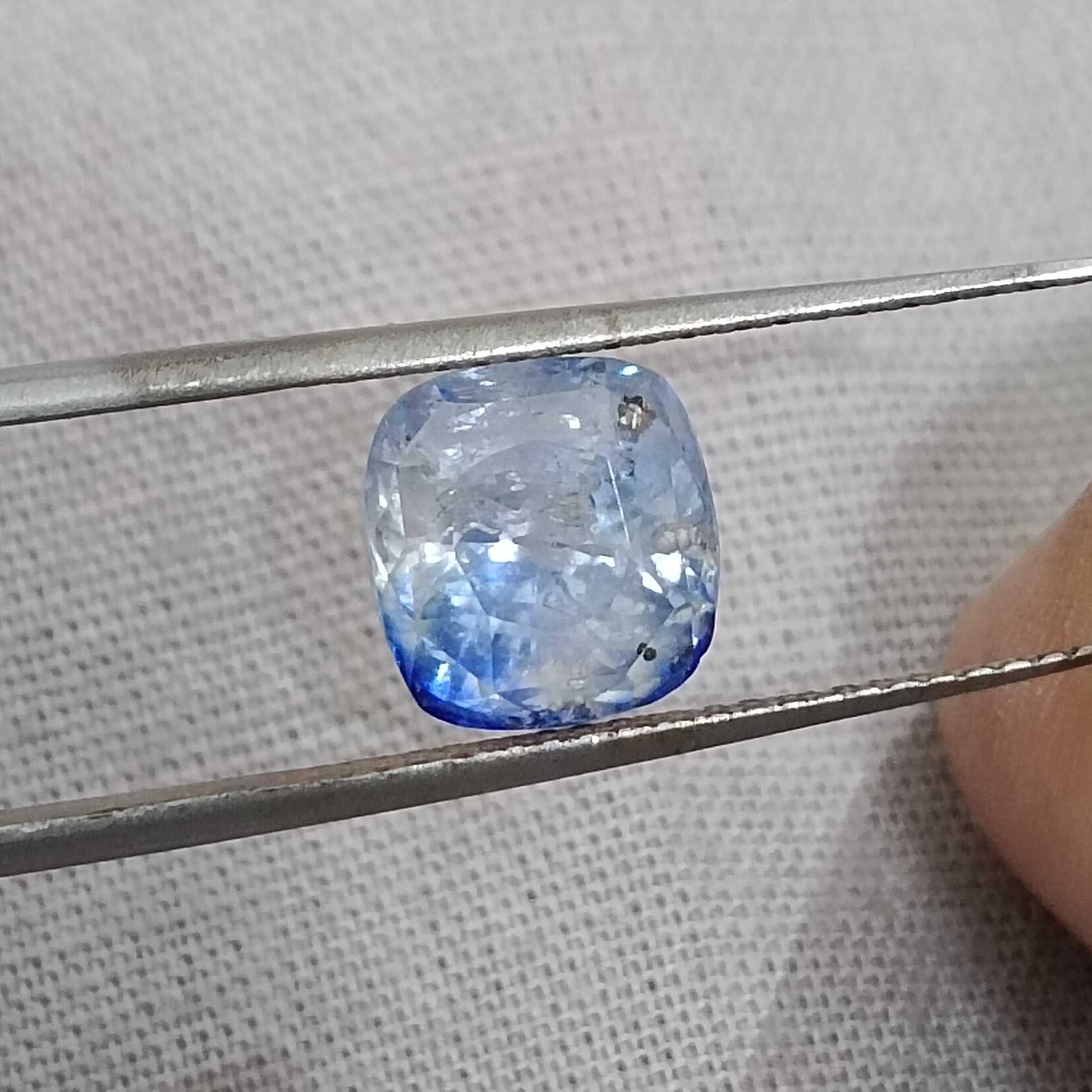 3.58ct GSI certified Ceylone origin unheated bright blue sapphire gemstone/