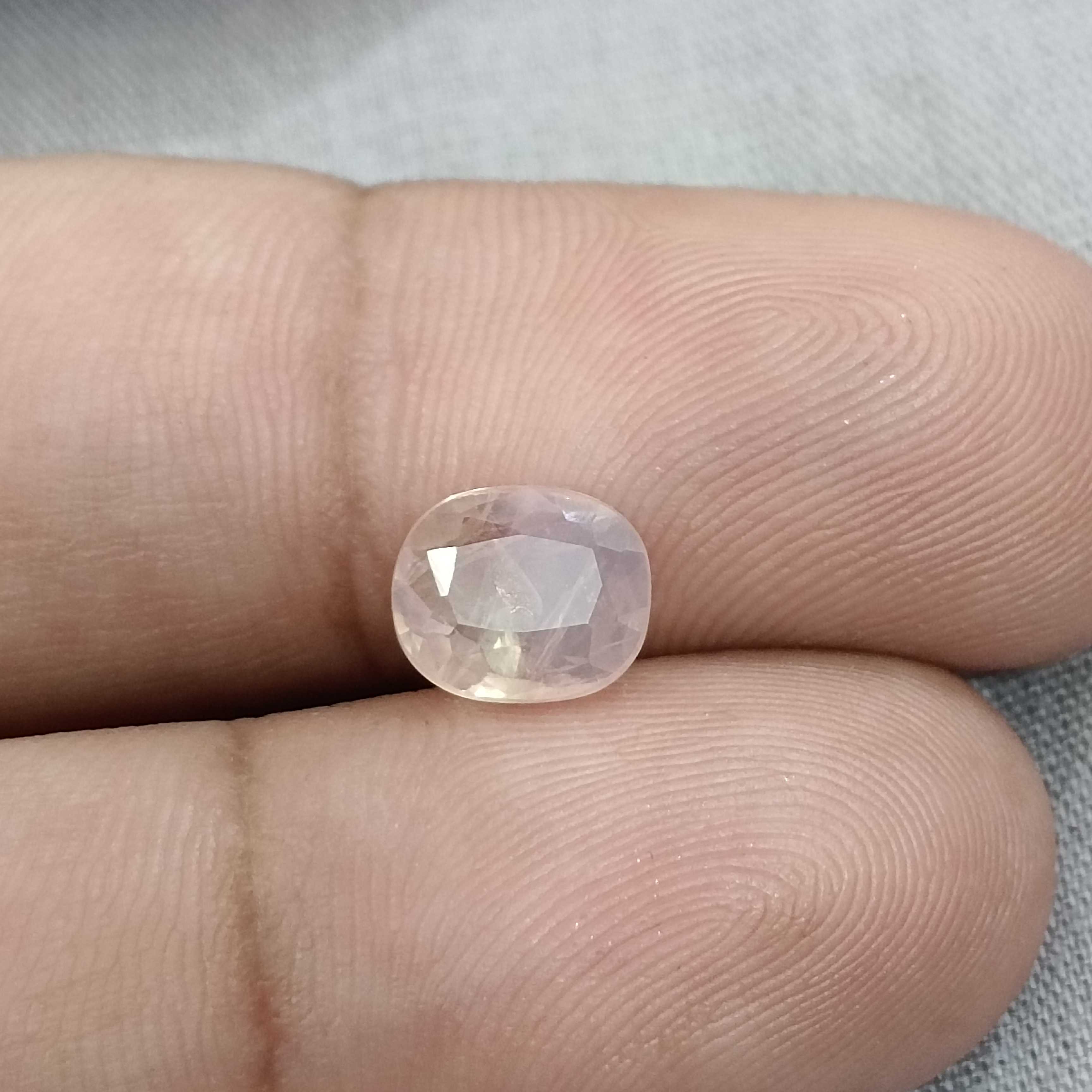 2.13ct GSI certified cushion mixed unheated Ceylon padparadscha sapphire 