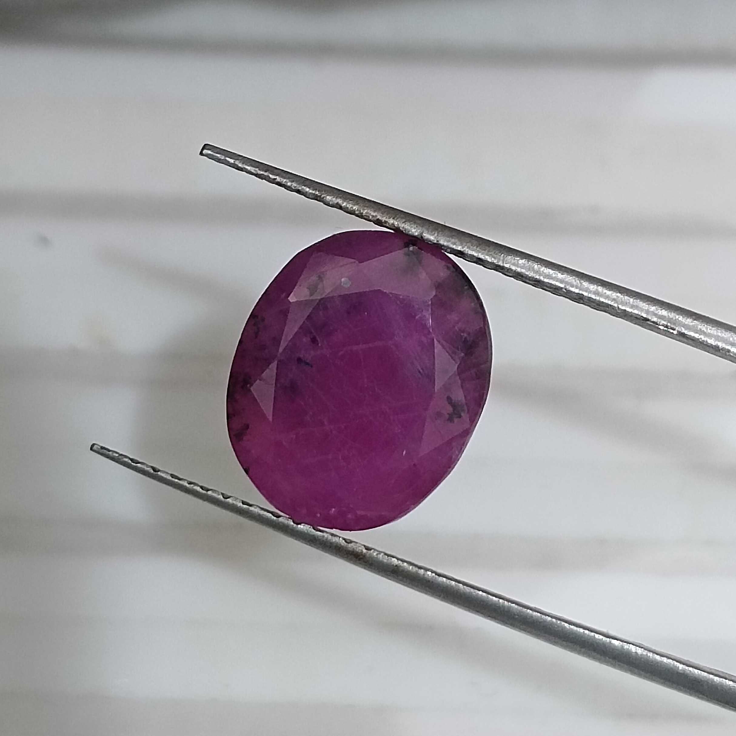 4.96ct GSI certified natural unheated untreated oval cut ruby gemstone/
