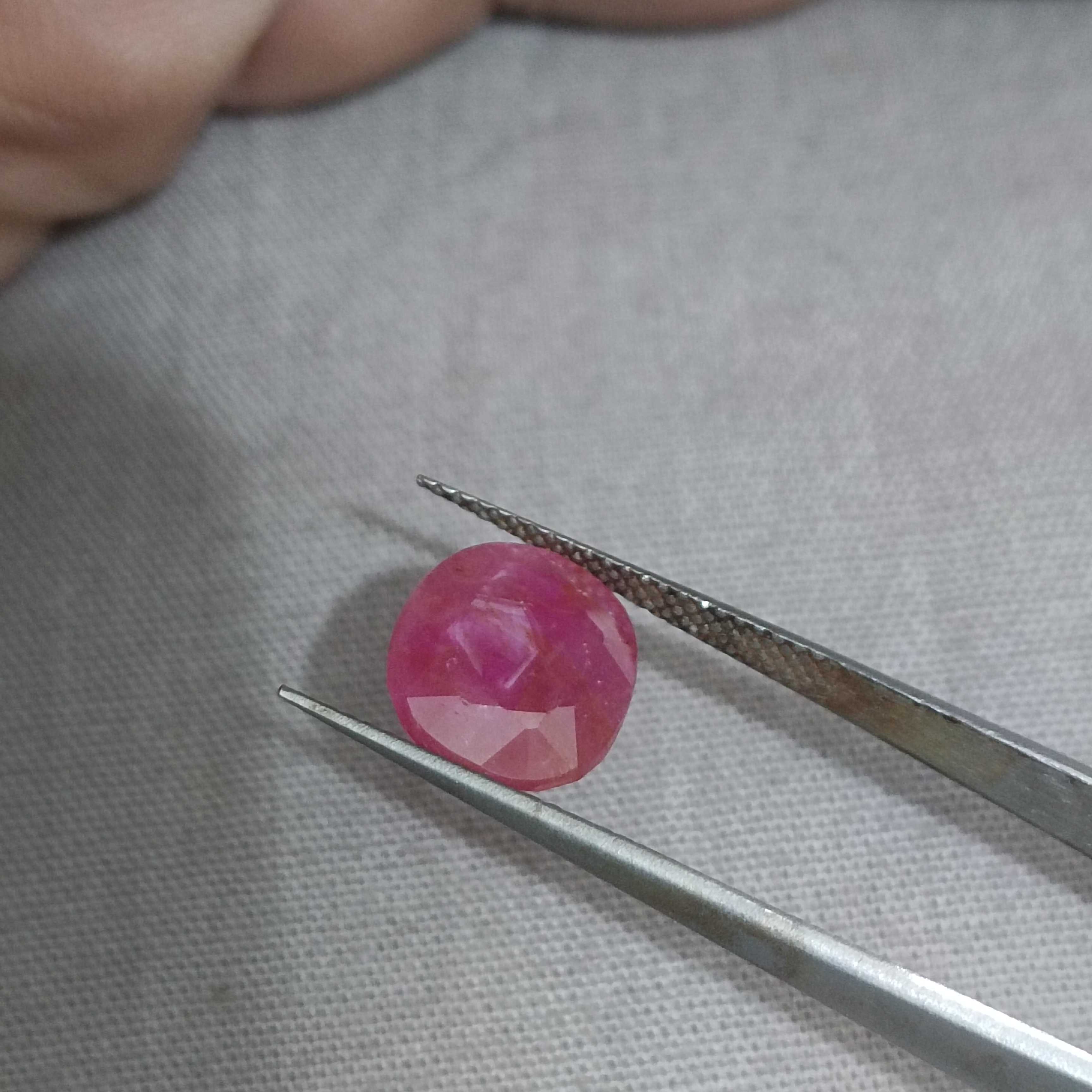 4.54ct GSI (USA) certified unheated oval ruby gemstone 