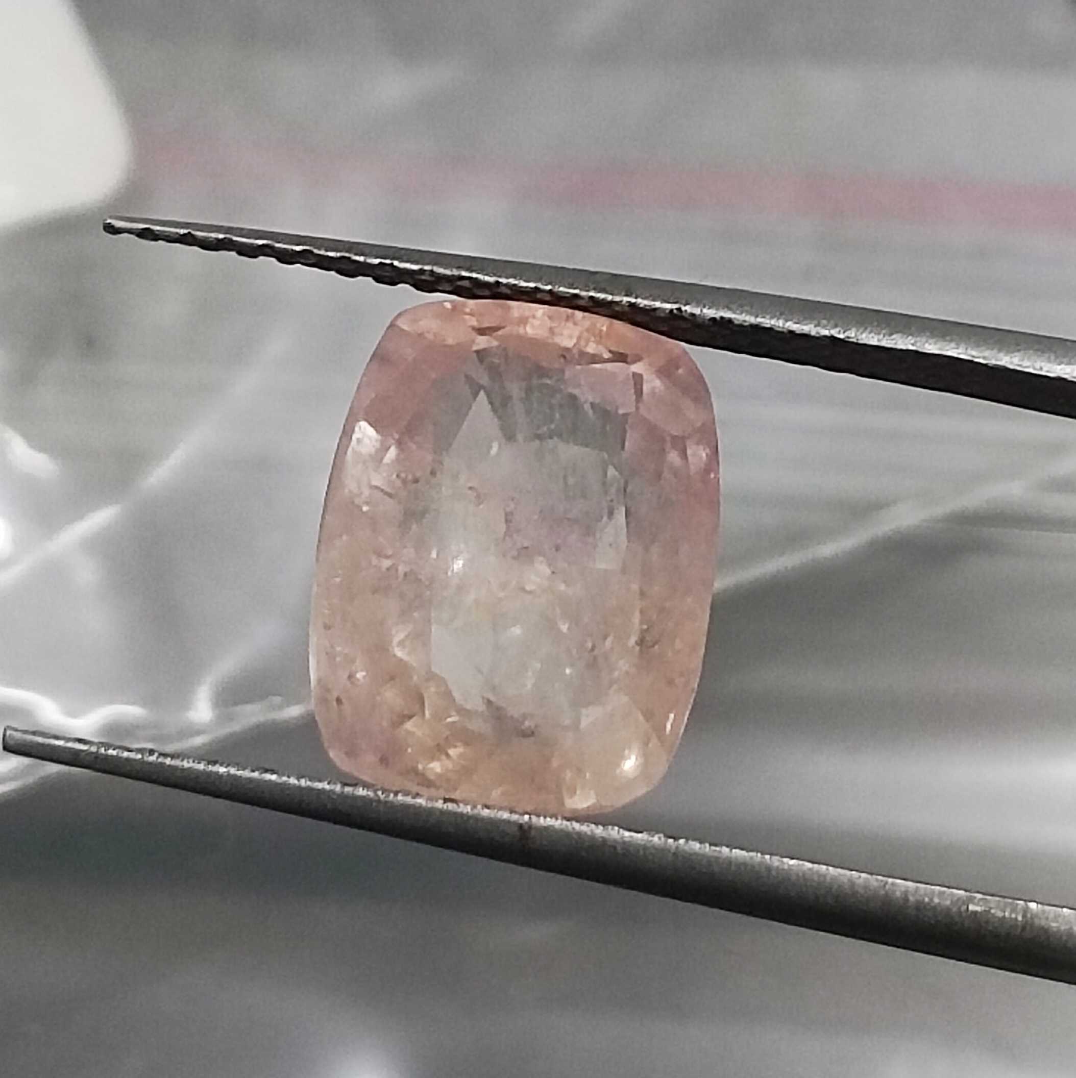 4.90cts IGI certified cushion mix unheated Ceylon padparadscha sapphire gem/