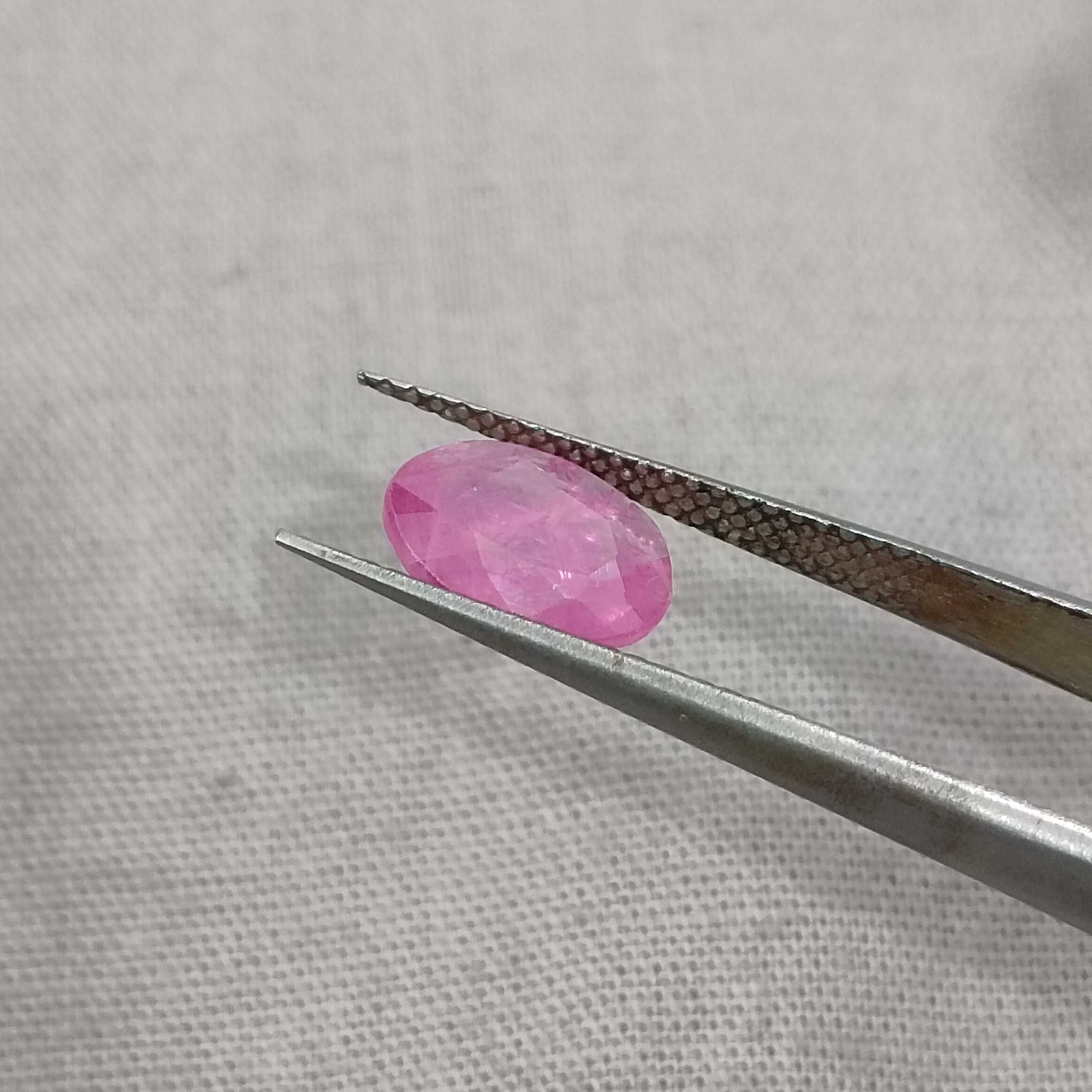 1.73cts GSI certified unheated oval mix cut ruby gem