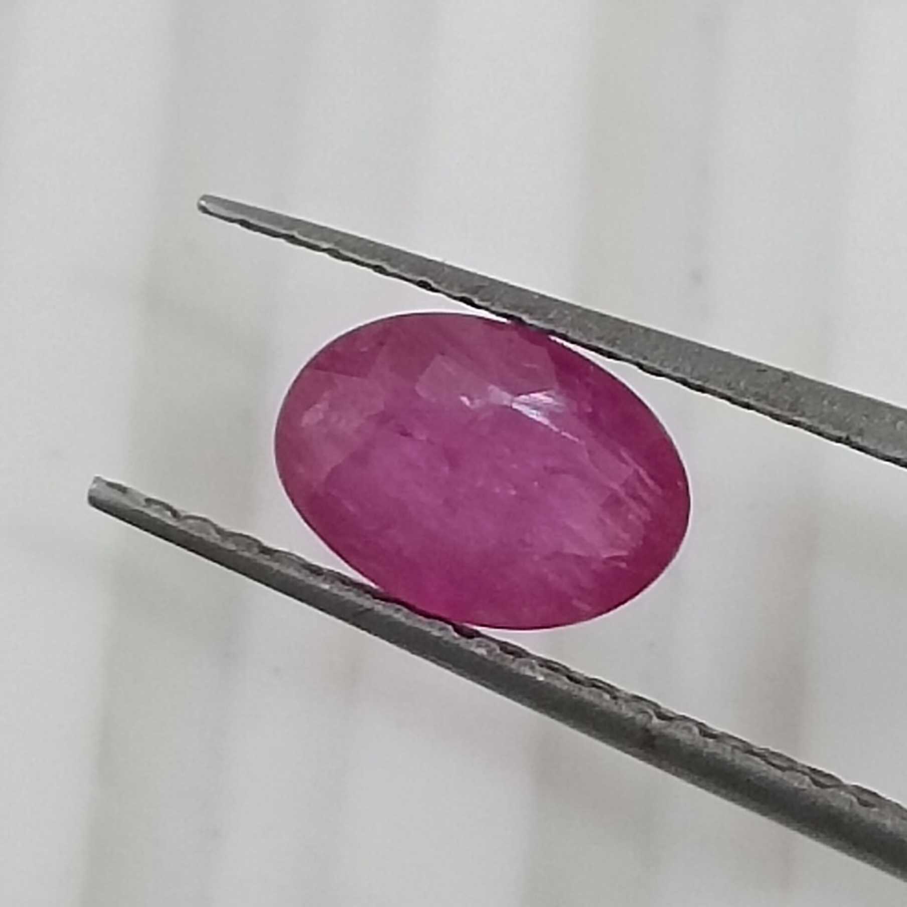 1.10cts GSI certified natural unheated oval mix cut loose ruby stone 