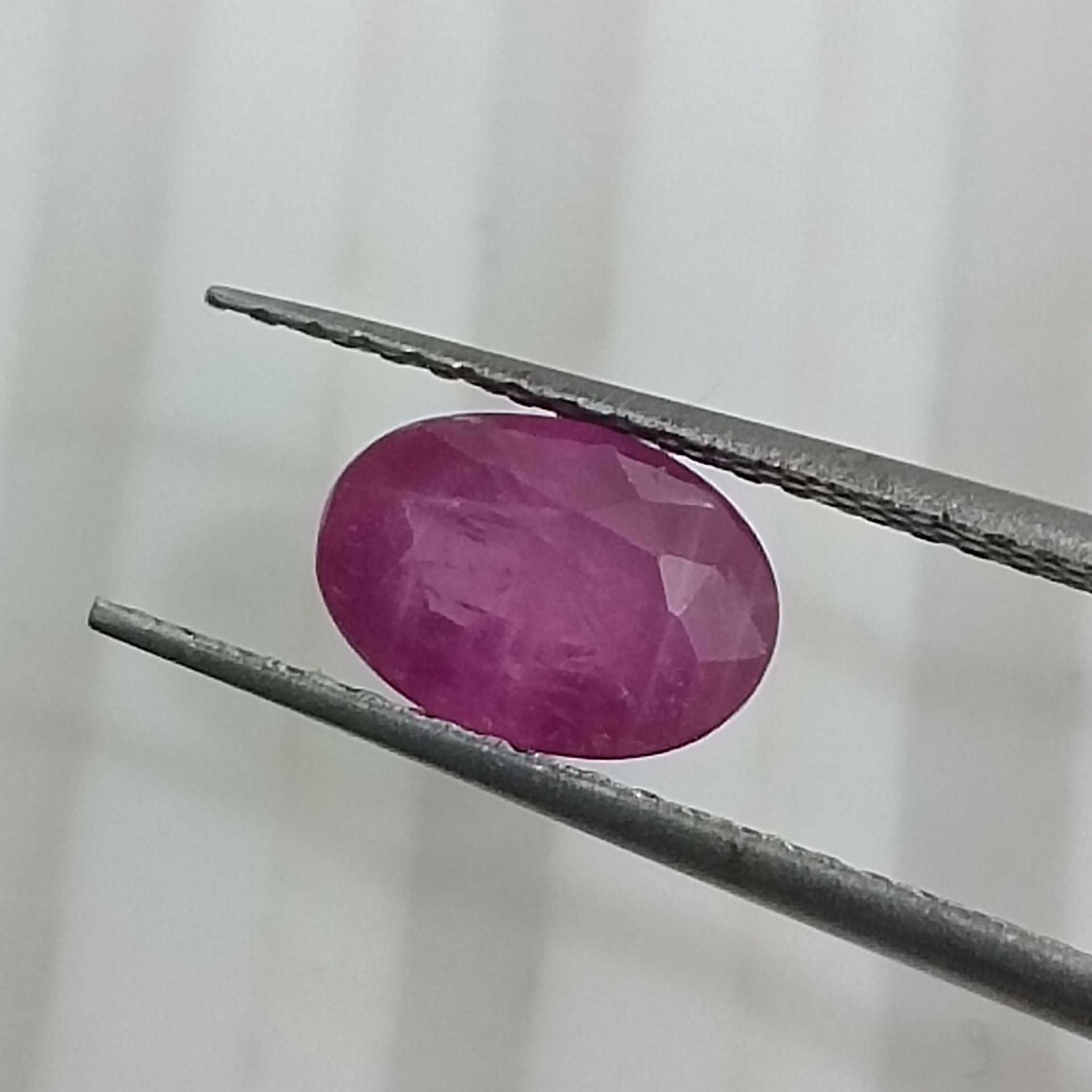 1.08cts certified natural unheated oval mix shape ruby gemstone 