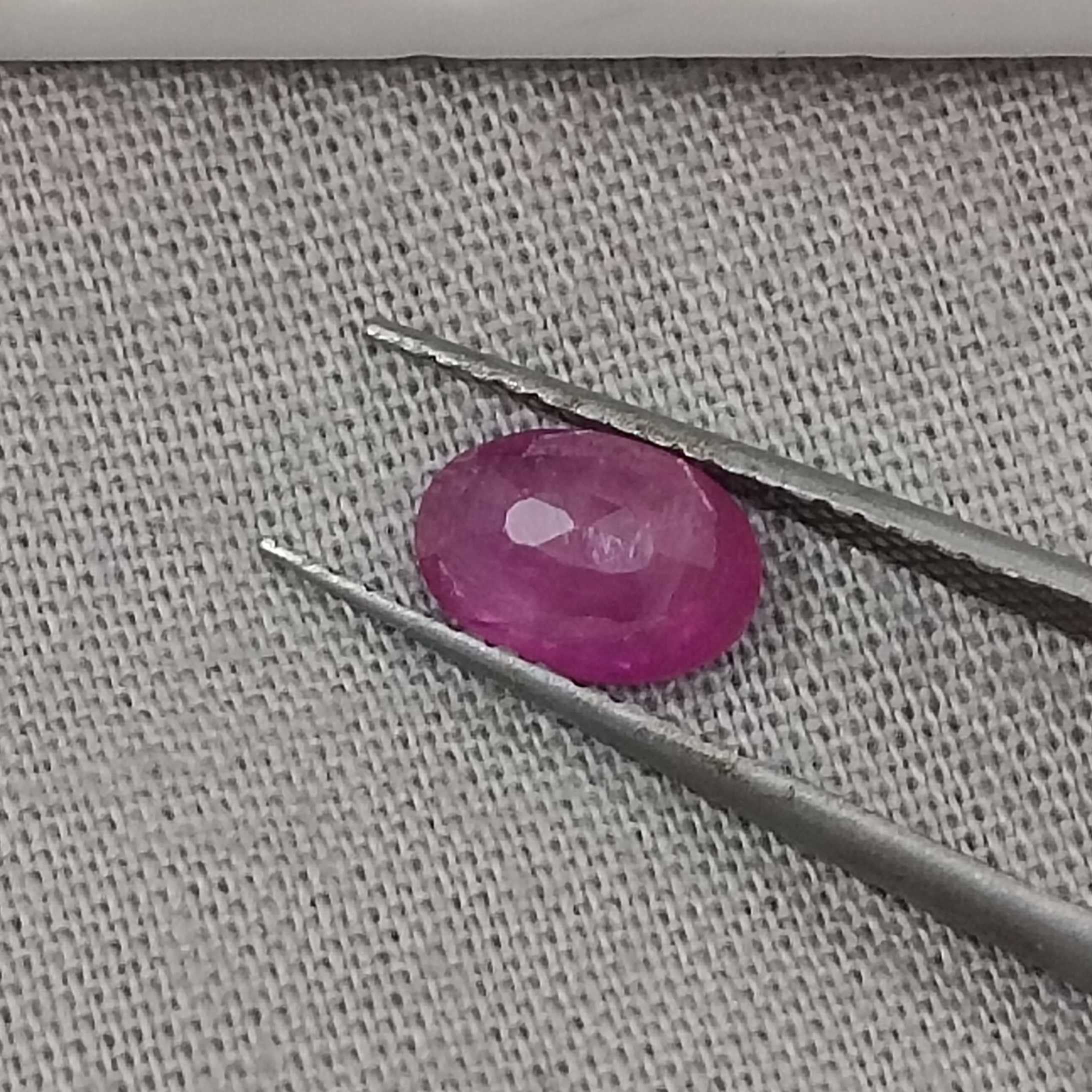 1.08cts certified natural unheated oval mix shape ruby gemstone 