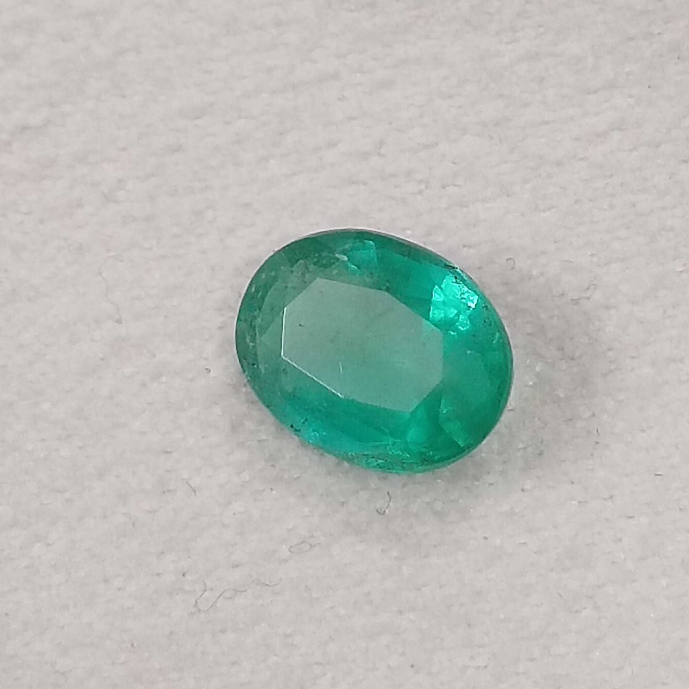 1.99cts GSI Certy sea green oval cut Swat emerald gem