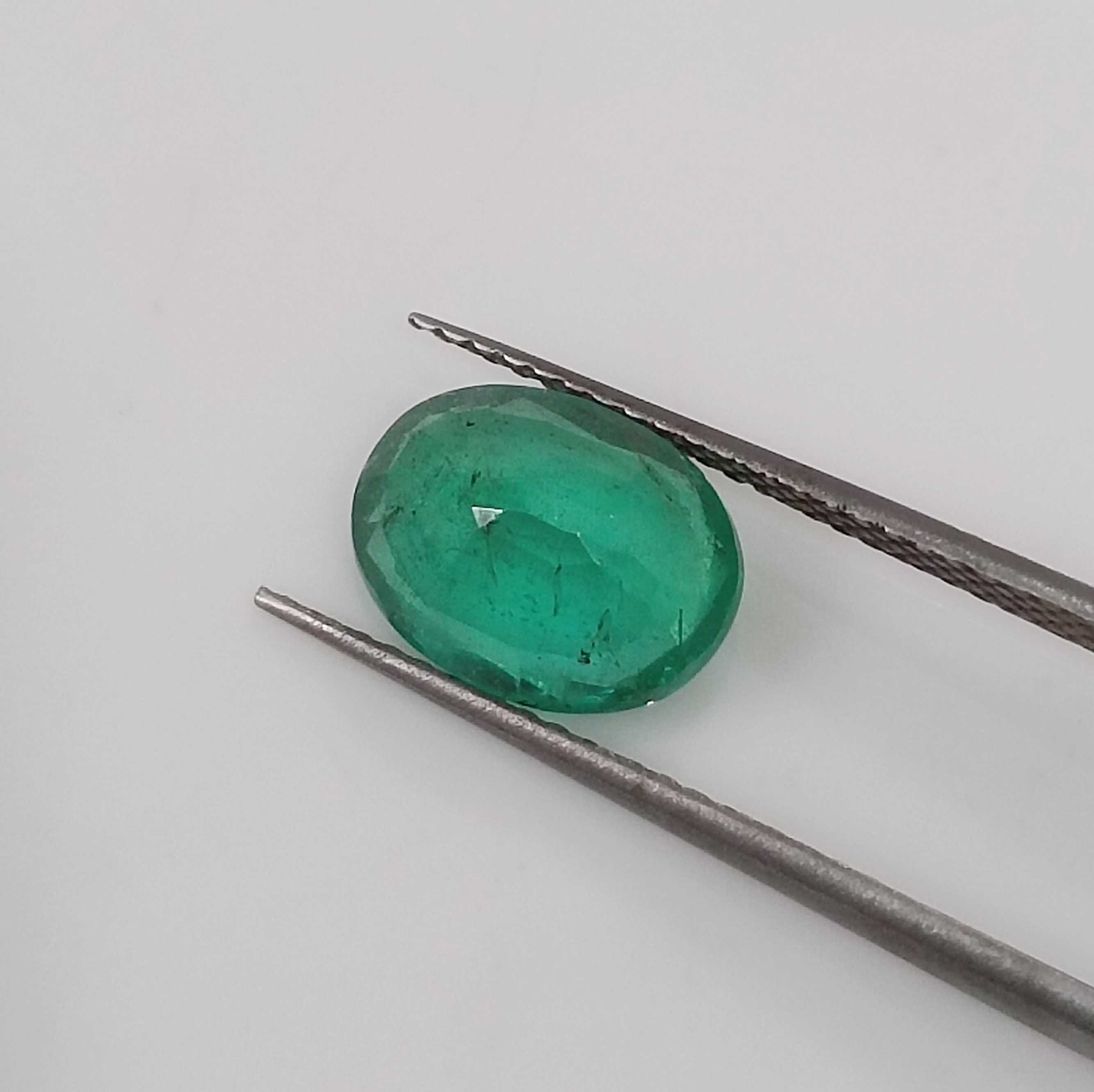 1.99cts GSI Certy sea green oval cut Swat emerald gem