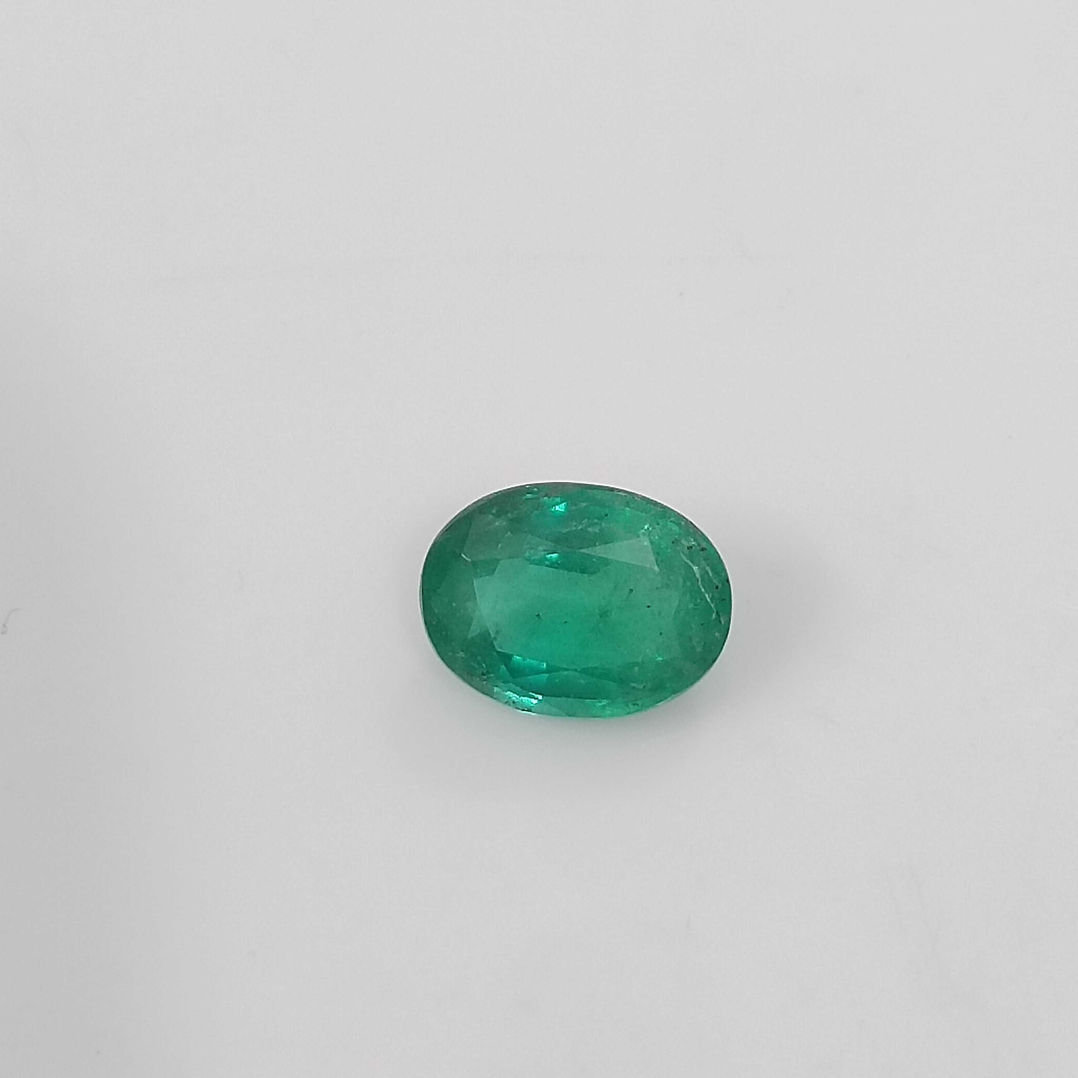 1.99cts GSI Certy sea green oval cut Swat emerald gem