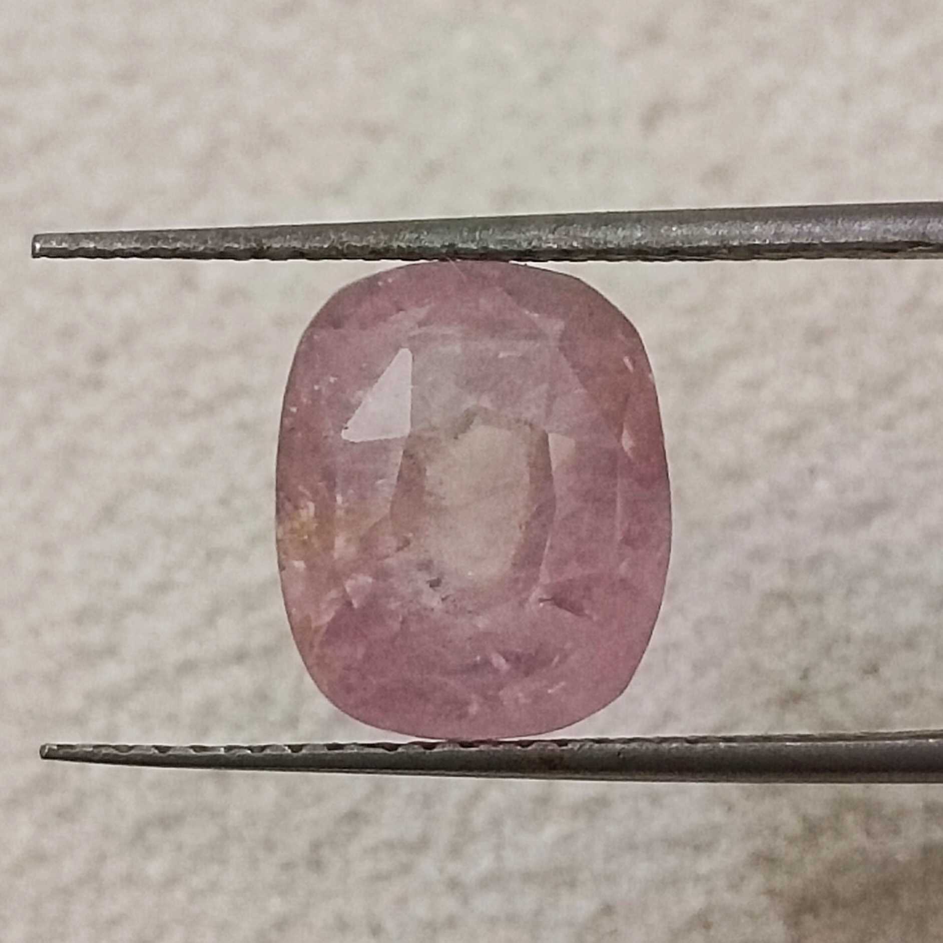 6.48cts AGR certified orangy pink unheated Ceylon padparadscha sapphire /