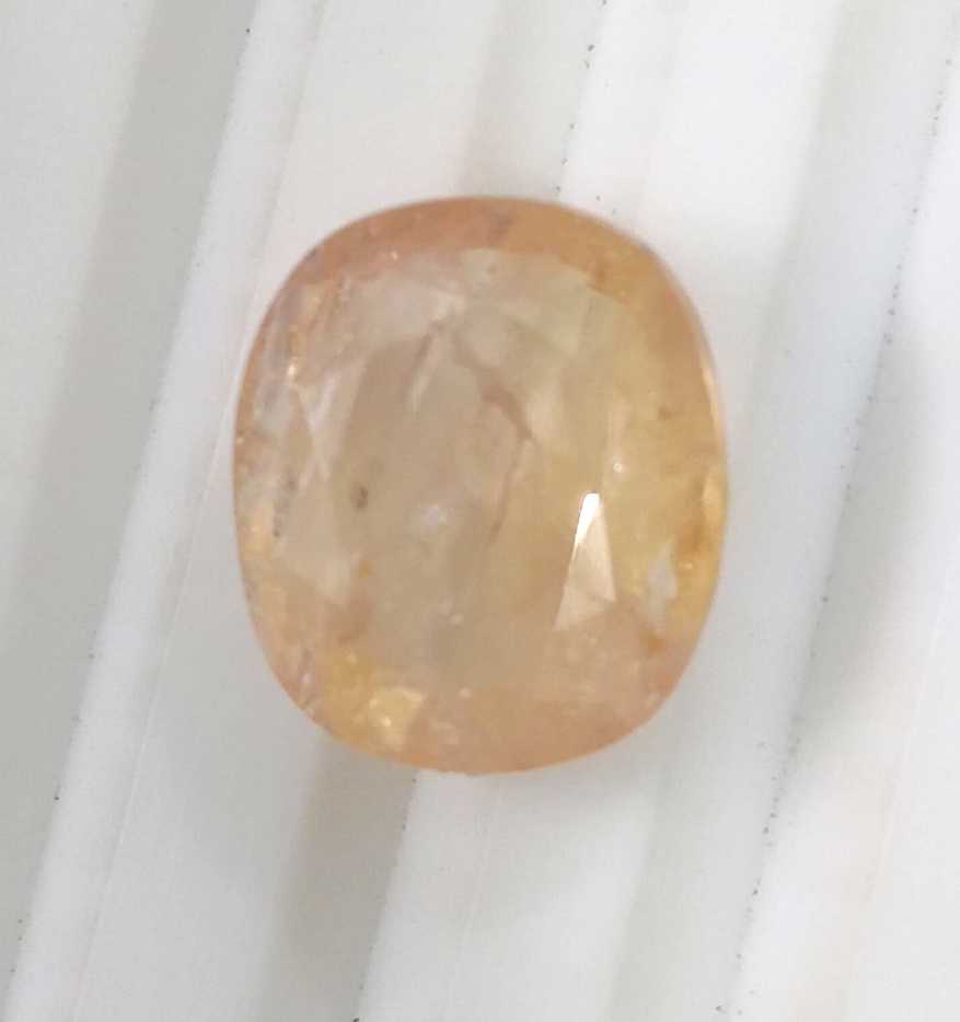 4.63ct AGRL certified loose cushion cut Ceylon padparadscha sapphire gemstone