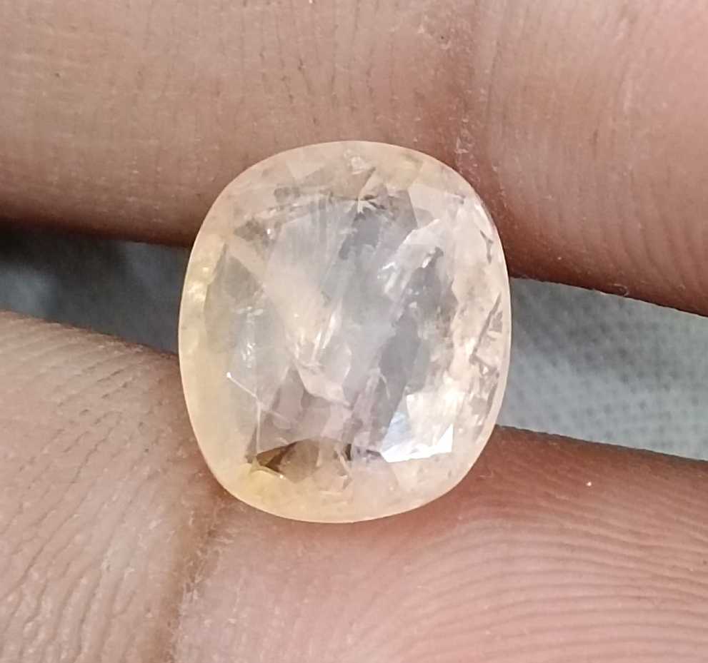 4.63ct AGRL certified loose cushion cut Ceylon padparadscha sapphire gemstone