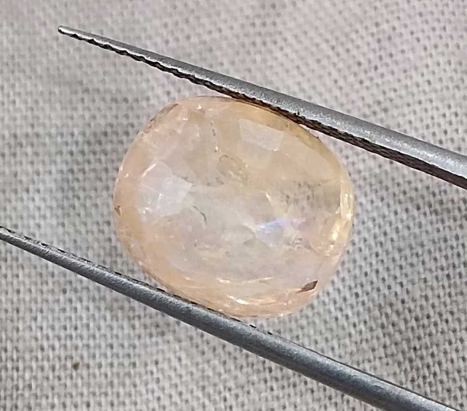 4.63ct AGRL certified loose cushion cut Ceylon padparadscha sapphire gemstone