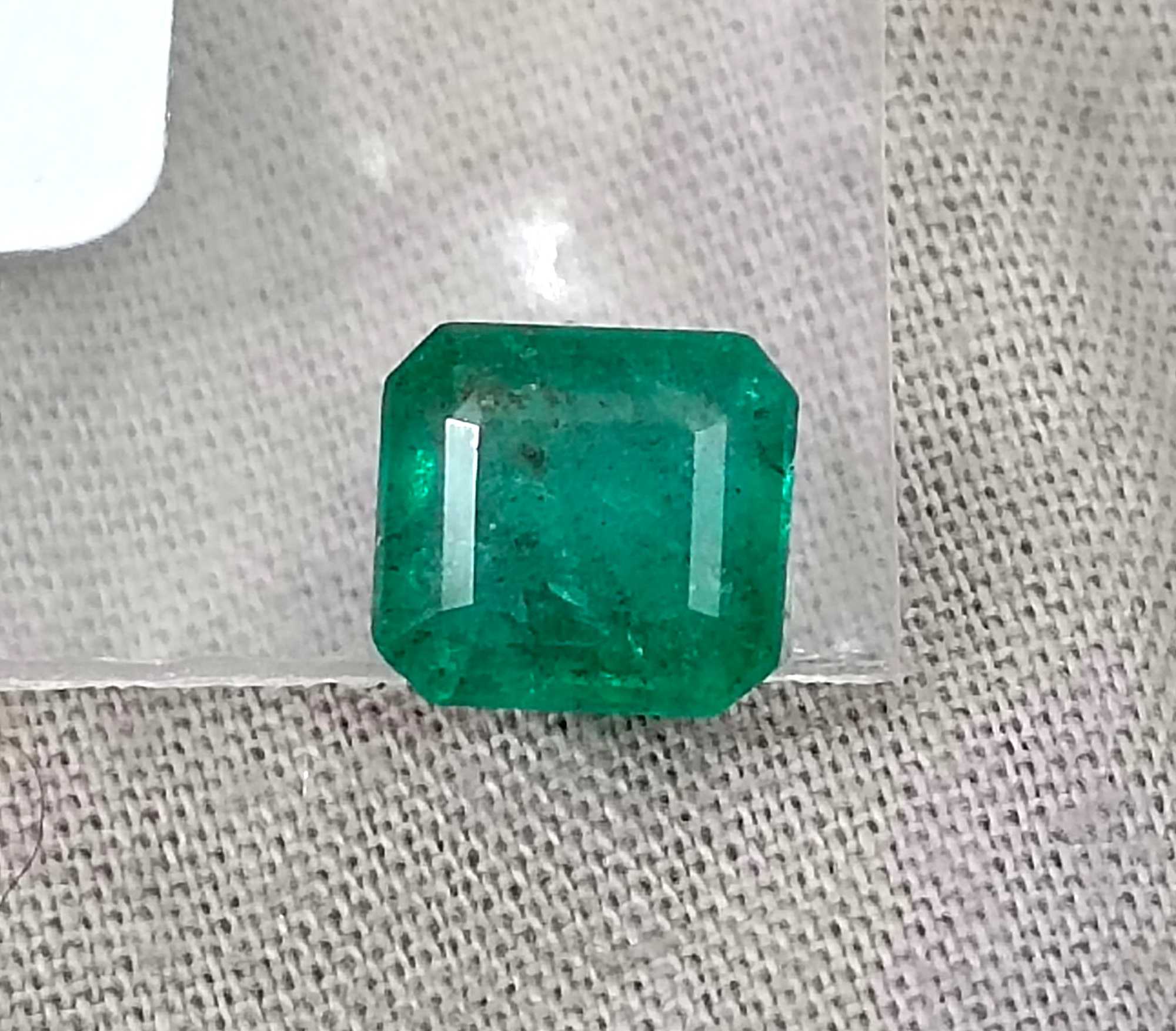 2.15ct GSI USA certified medium deep green Zambian emerald 